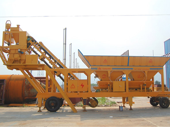 How does a mobile concrete batching plant work?