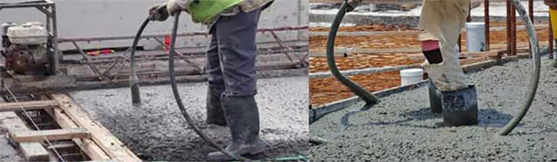 how to use a concrete vibrator